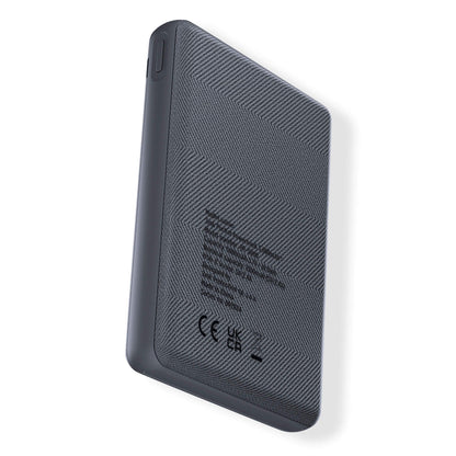3MK Pocket External Battery, 5000mAh, 12W, 1 x USB-C, Gray