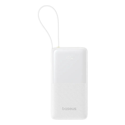 Baseus Bipow 2 External Battery, 20000mAh, 20W, QC + PD, 1 x USB-A - 2 x USB-C, White P10077101213-01