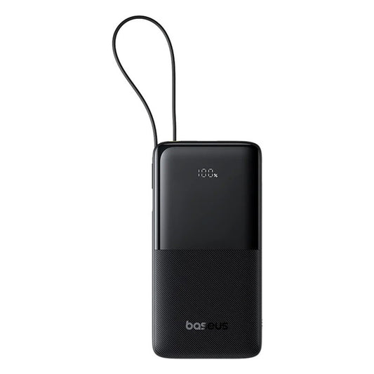 Baseus Bipow 2 External Battery, 20000mAh, 20W, QC + PD, 1 x USB-A - 2 x USB-C, Black P10077101113-01