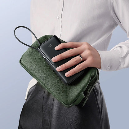 Baseus Bipow 2 External Battery, 10000mAh, 20W, QC + PD, 1 x USB-A - 2 x USB-C, Black P10077101113-00