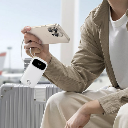 Baseus EnerFill FC31 Qpow 3 External Battery, 20000mAh, 45W, QC + PD, 1 x USB-A - 3 x USB-C, White P10082105213-00
