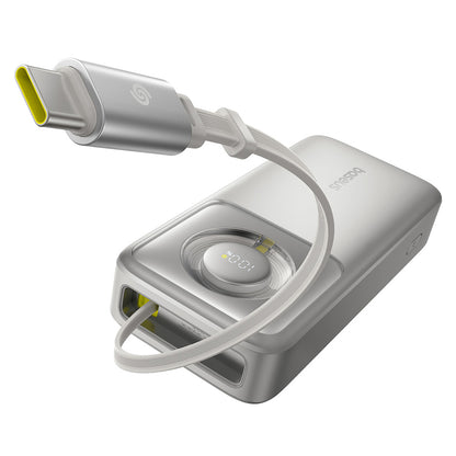 Baseus Free2Pull External Battery, 20000mAh, 65W, PD, 2 x USB-C, Gray P10073700843-00