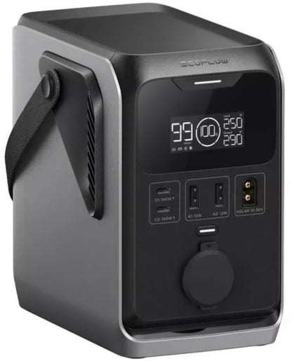 EcoFlow Trail 300 External Battery, 90000mAh, 300W, PD, 1 x Cigarette Lighter Extension - 2 x USB-A - 2 x USB-C, Black EF-TRAIL300-N