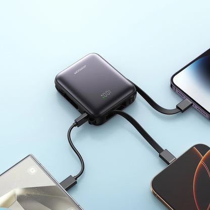 Joyroom JR-PBF27 External Battery, 10000mAh, 22.5W, QC + PD, 1 x Lightning - 2 x USB-C, Black