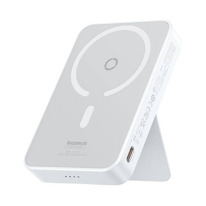 Baseus MagPro PPCXZ05 Wireless External Battery, 5000mAh, 20W, PD + FQI, 1 x QI - 1 x USB-C, White P10064101223-00