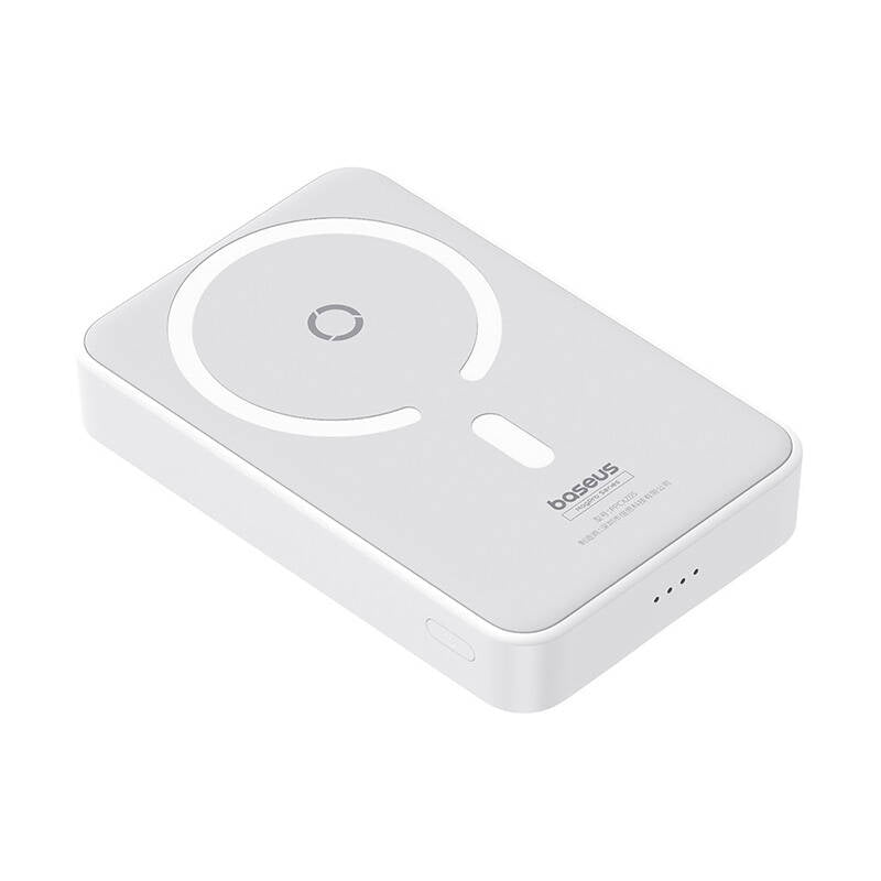 Baseus MagPro PPCXZ05 Wireless External Battery, 5000mAh, 20W, PD + FQI, 1 x QI - 1 x USB-C, White P10064101223-00