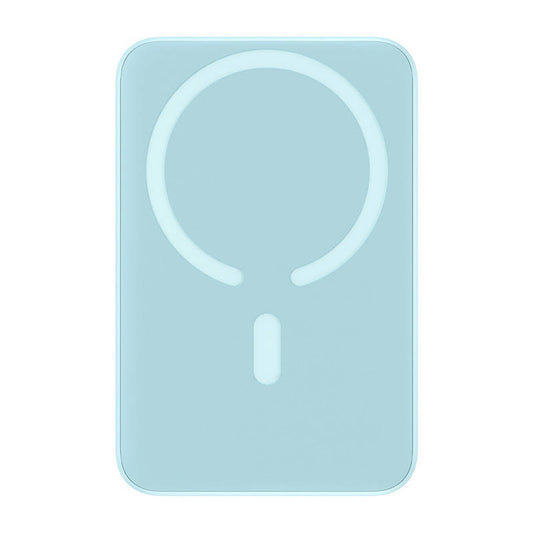 Baseus Magnetic Mini Wireless External Battery, 10000mAh, 20W, PD + FQI, 1 x QI - 1 x USB-C, Blue PPCX110103