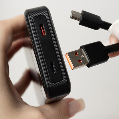 Proove Hoodman Wireless External Battery, 10000mAh, 20W, PD + FQI, 1 x QI - 1 x USB-C, Black PBH120010001