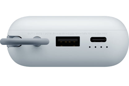 Xiaomi Pocket External Battery, 10000mAh, 22.5W, QC + PD, 1 x USB-A - 2 x USB-C, Blue BHR9073GL