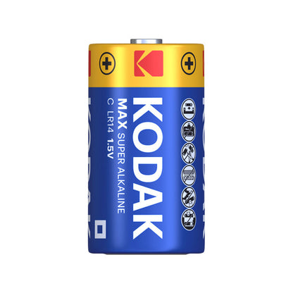 Kodak Max Super Alkaline Battery, LR14, Set of 2 pieces
