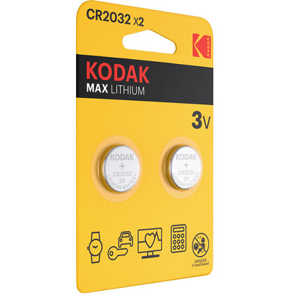 Kodak Max Battery, CR2032, Set of 2 pieces