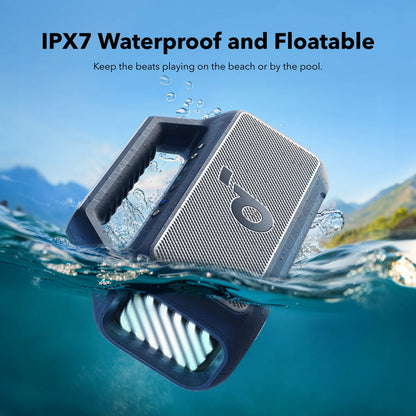 Portable Bluetooth Speaker Anker SoundCore Boom 2, 80W, RGB, Waterproof, Blue A3138031 