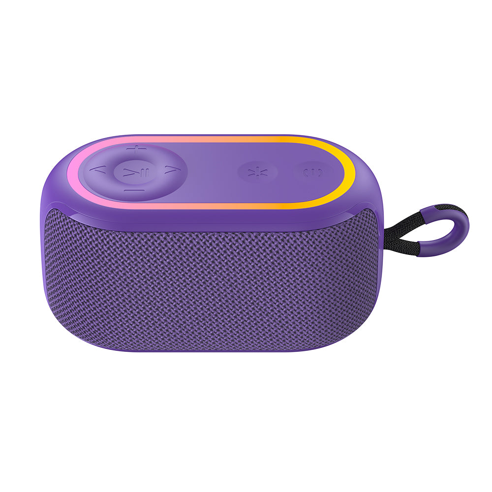 HAVIT SK809BT Portable Bluetooth Speaker, 7W, RGB, Waterproof, Purple