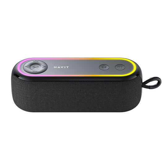 HAVIT SK810BT Portable Bluetooth Speaker, 7W, RGB, Waterproof, Black