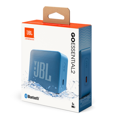 JBL Go Essential 2 Portable Bluetooth Speaker, 3.1W, Pro Sound, Waterproof, Blue JBLGOES2BLUCN