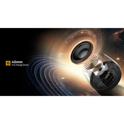Monster Mag Flux Portable Bluetooth Speaker, 5W, TWS, RGB, Black