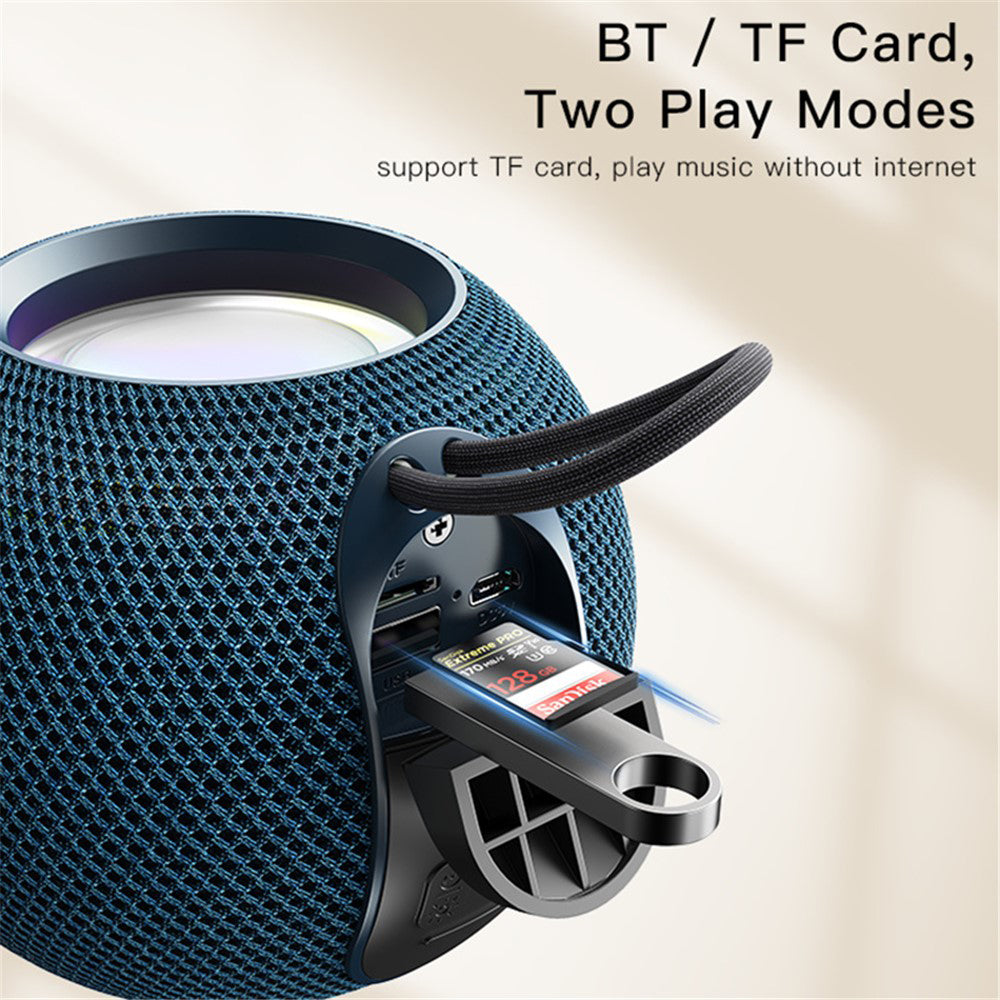 Yesido YSW13 Portable Bluetooth Speaker, 5W, RGB, Blue