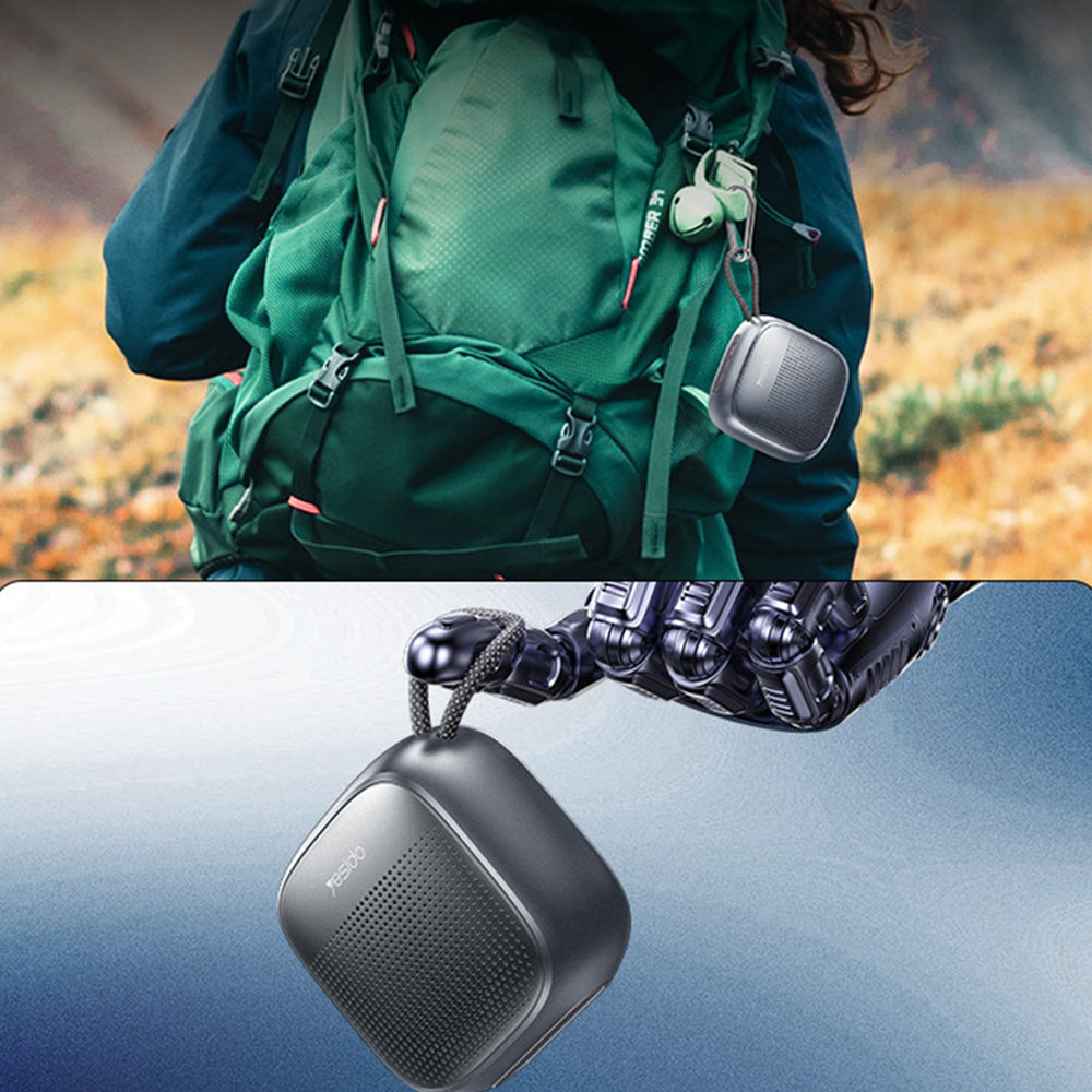 Yesido YSW24 Portable Bluetooth Speaker, 5W, Waterproof, Black