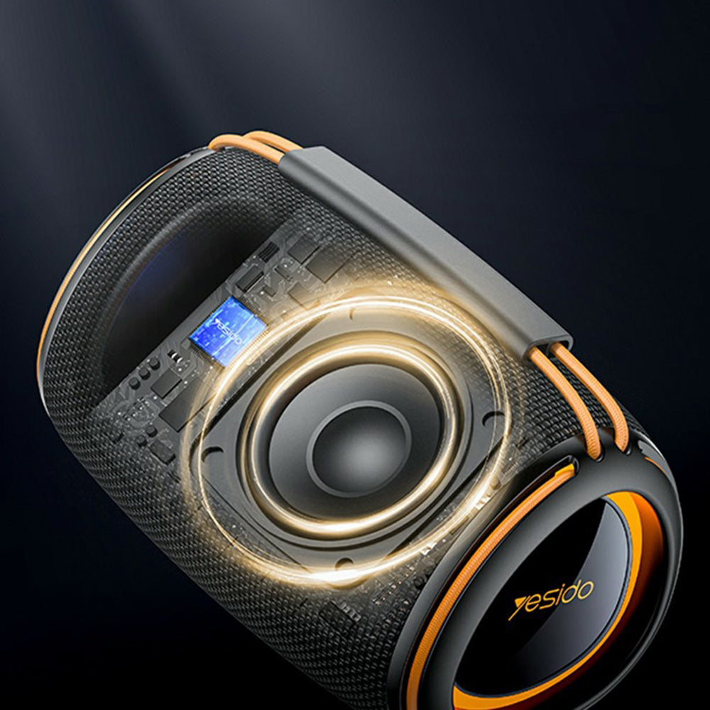Yesido YSW39 Portable Bluetooth Speaker, 20W, TWS, RGB, Black