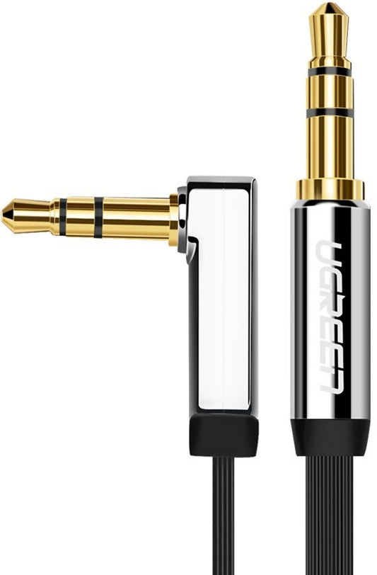 UGREEN AV119 Angled 3.5mm - 3.5mm Audio Cable, 3m, Black
