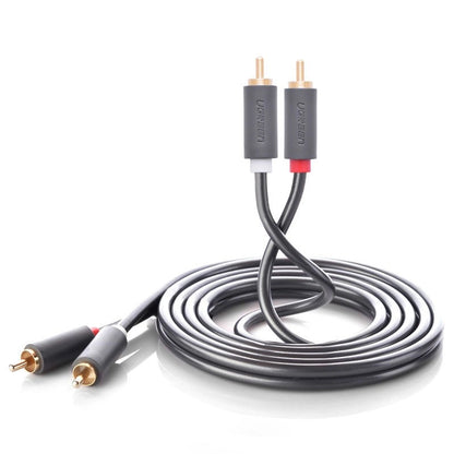 UGREEN AV104 Audio Cable, 2 x RCA - 2 x RCA, 2m, Black