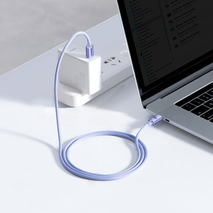 USB-C Data and Charging Cable - USB-C Baseus Crystal Shine Series, 100W, 1.2m, Purple CAJY000605 