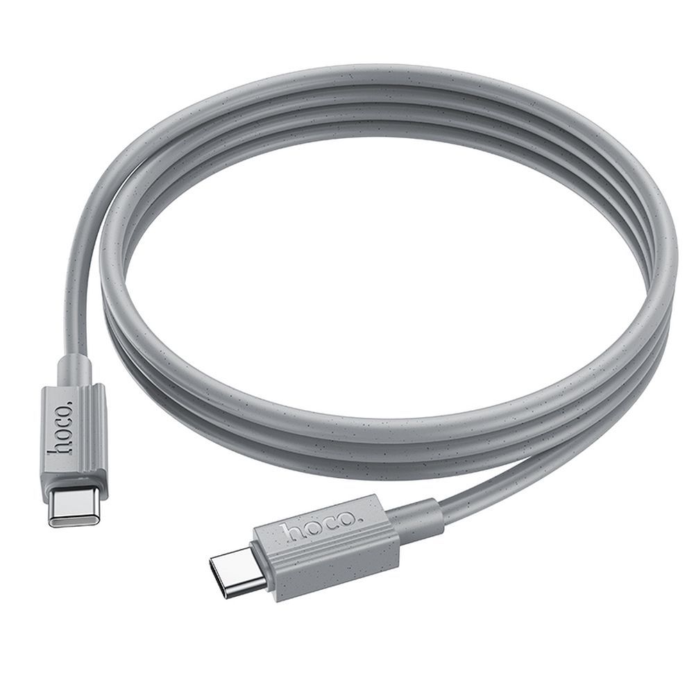 USB-C Data and Charging Cable - USB-C HOCO X107, 60W, 1m, Gray