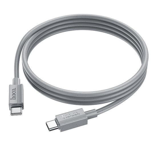 USB-C Data and Charging Cable - USB-C HOCO X107, 60W, 1m, Gray
