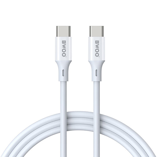 USB-C Data and Charging Cable - USB-C BWOO X282, 60W, 1m, White