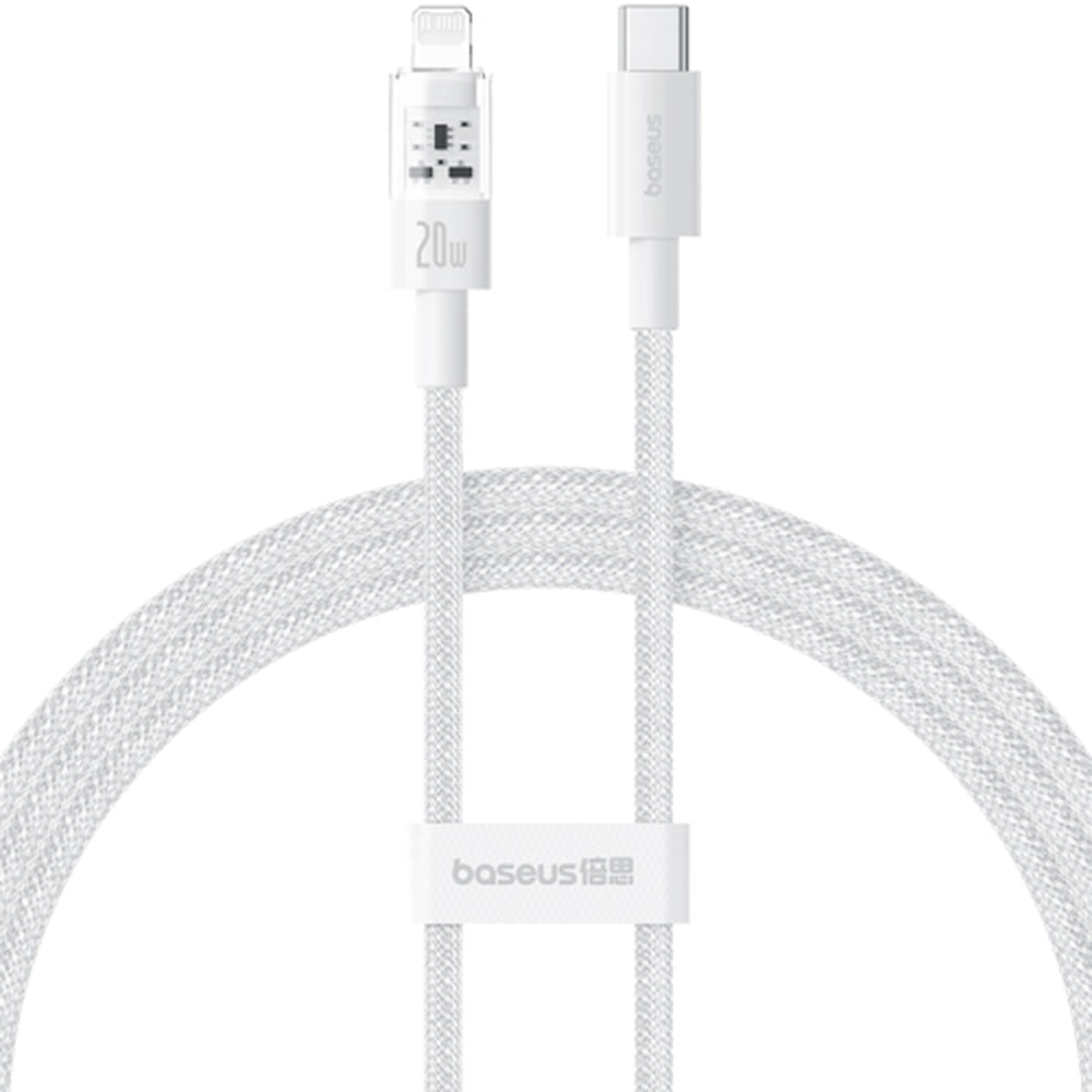 USB-C to Lightning Baseus Gem Data and Charging Cable, 20W, 1m, White P10373001211-00