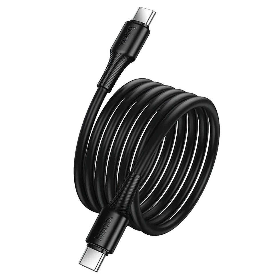 USB-C Data and Charging Cable - USB-C HOCO X120, 60W, 1m, Black