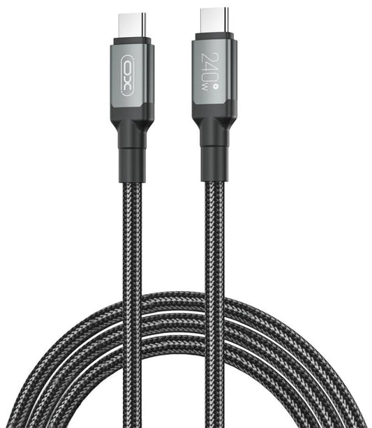 USB-C Data and Charging Cable - USB-C XO Design NB-Q264B, 240W, 2m, Black