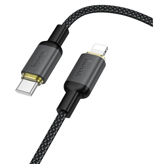 USB-A to Lightning Data and Charging Cable HOCO X128 Benefit, 10W, 1m, Black