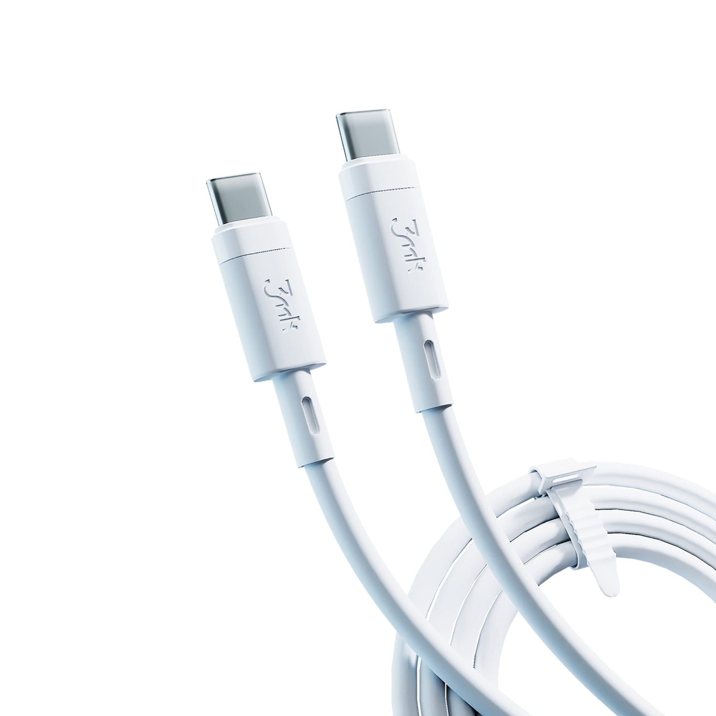 USB-C Data and Charging Cable - USB-C 3MK Hyper Silicone, 60W, 1m, White