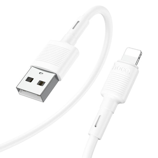 USB-A to Lightning Data and Charging Cable HOCO X83 Victory, 18W, 1m, White