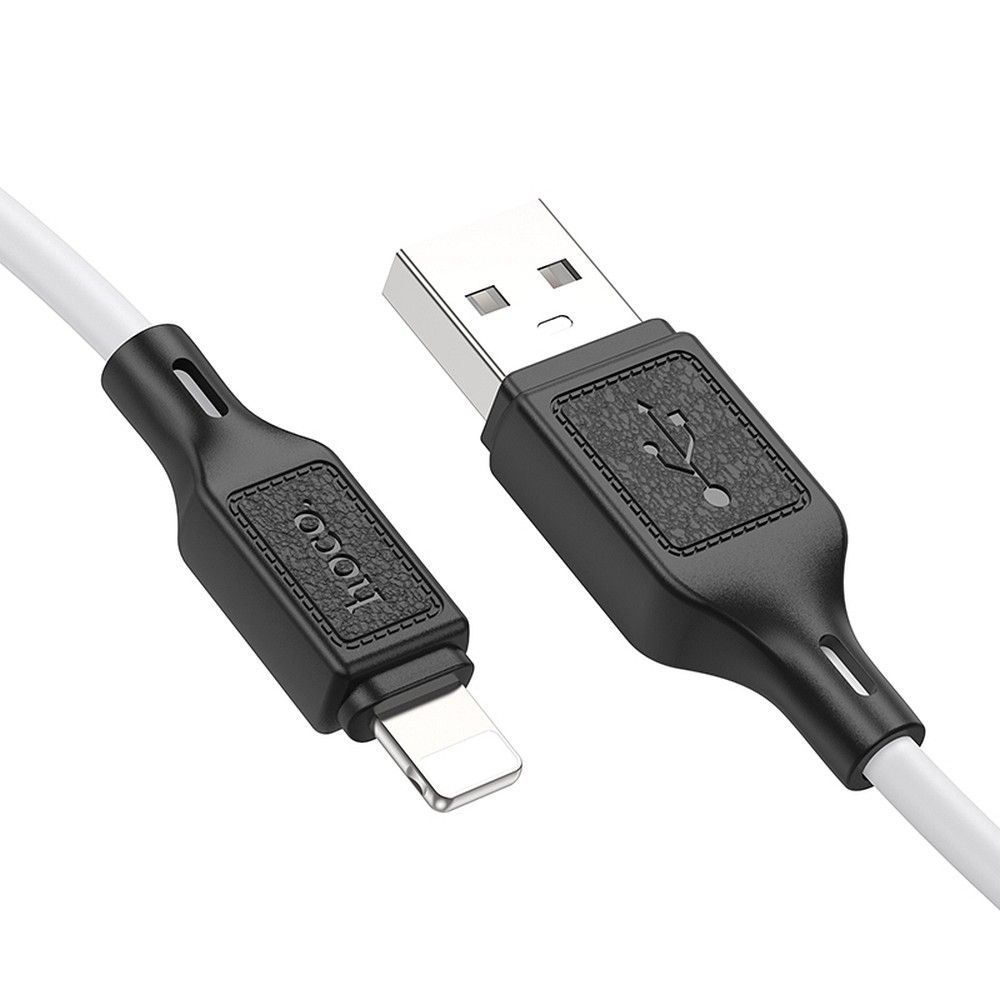 USB-A to Lightning Data and Charging Cable HOCO X90, 18W, 1m, White