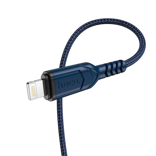 USB-A to Lightning Data and Charging Cable HOCO X59 Victory, 18W, 1m, Blue