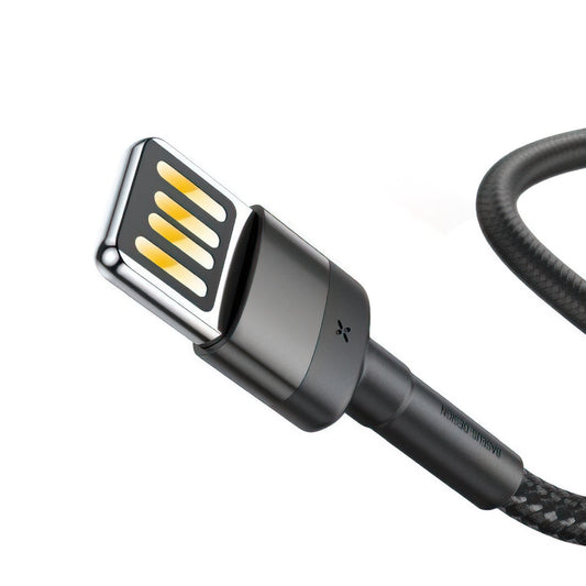 USB-A to Lightning Data and Charging Cable Baseus Cafule Special Edition, 18W, 1m, Gray CALKLF-GG1