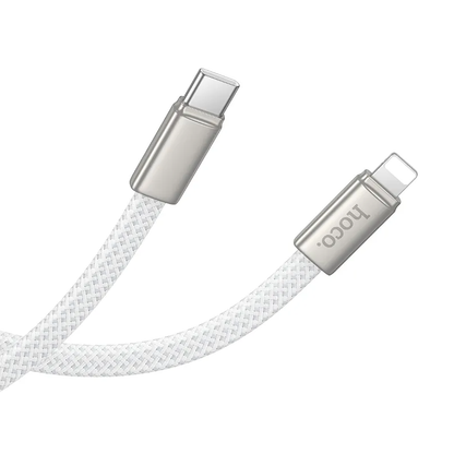USB-C to Lightning Data and Charging Cable HOCO X125, 30W, 1m, White