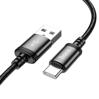 USB-A to USB-C Data and Charging Cable HOCO X91, 18W, 3m, Black