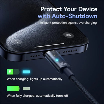 USB-C Data and Charging Cable - USB-C Baseus Explorer, 100W, 1m, Navy Blue P10319704321-00