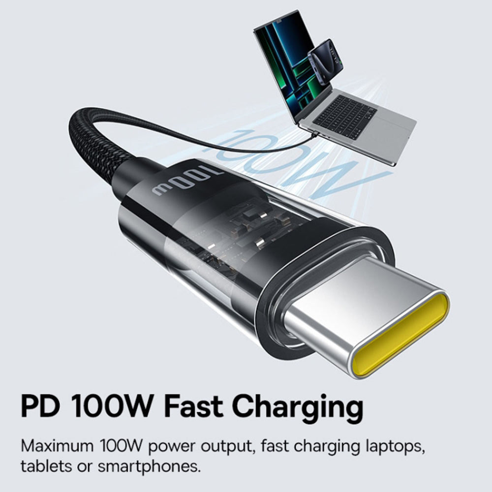 USB-C Data and Charging Cable - USB-C Baseus Gem, 100W, 1m, Black P10373000111-00