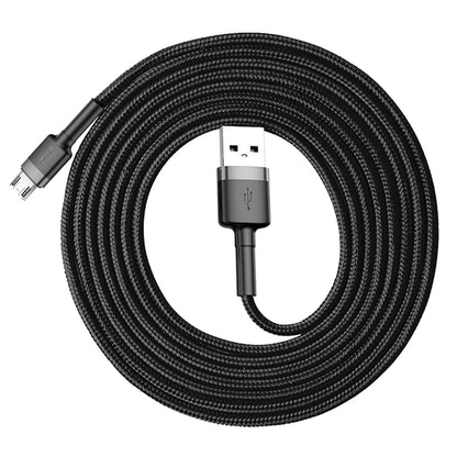 USB-A to microUSB Data and Charging Cable Baseus Cafule, 18W, 2m, Gray CAMKLF-CG1