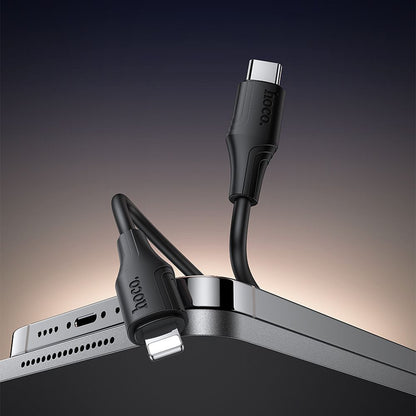 USB-C to Lightning Data and Charging Cable HOCO X124, 27W, 1m, Black