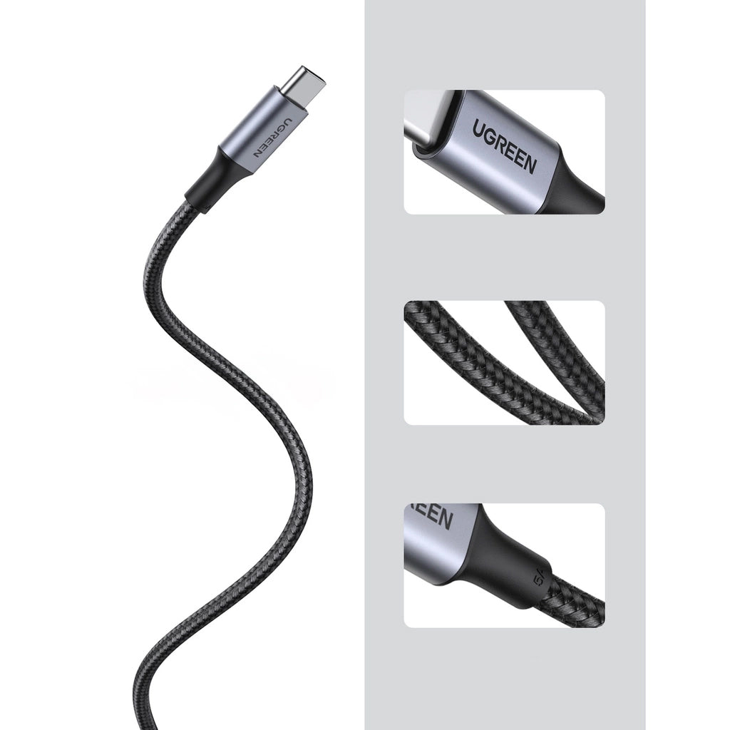 USB-C Data and Charging Cable - USB-C UGREEN US316, 100W, 0.5m, Gray