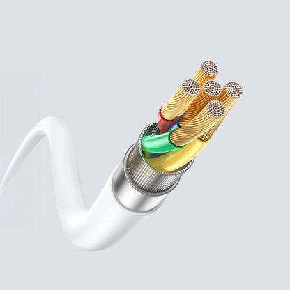 USB-C Data and Charging Cable - USB-C Dudao L25SC, 60W, 2m, White