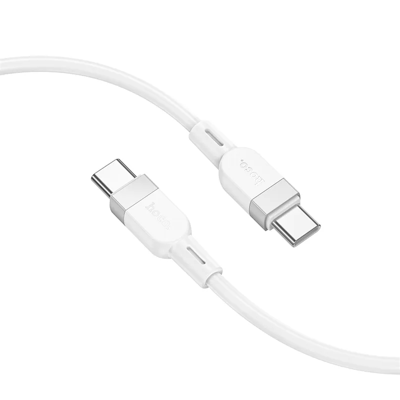 USB-C Data and Charging Cable - USB-C HOCO X109, 60W, 1m, White
