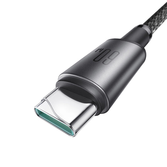 USB-C Data and Charging Cable - USB-C Joyroom S-A50, 60W, 1.2m, Gray