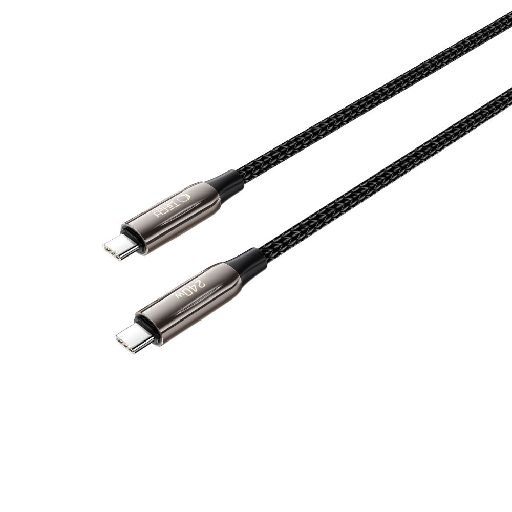 USB-C Data and Charging Cable - USB-C Tech-Protect UB10T Ultraboost, 240W, 1m, Black