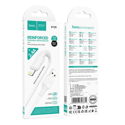 USB-C to Lightning Data and Charging Cable HOCO X120, 20W, 1m, White